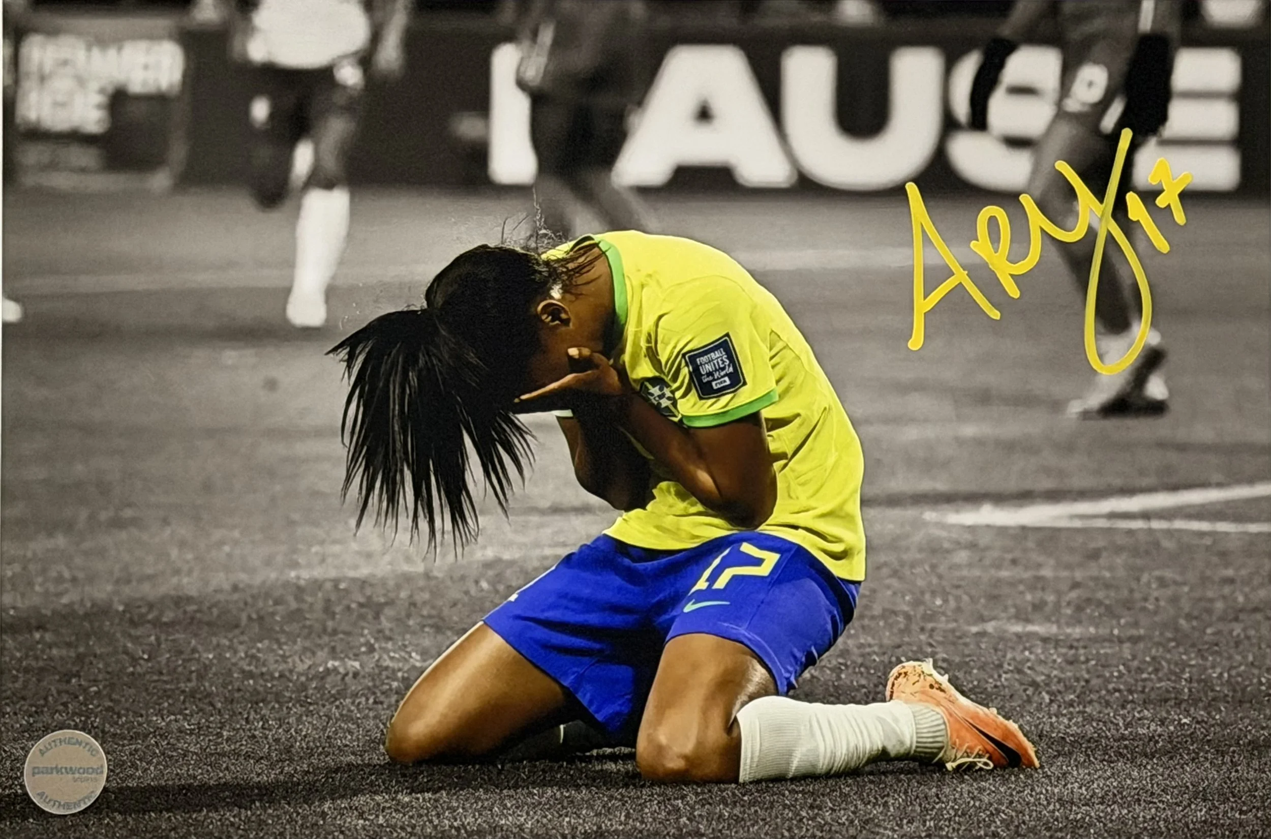 Ary Borges - Signed 10x15 Photo - Brazilian National Team - "First World Cup Goal"