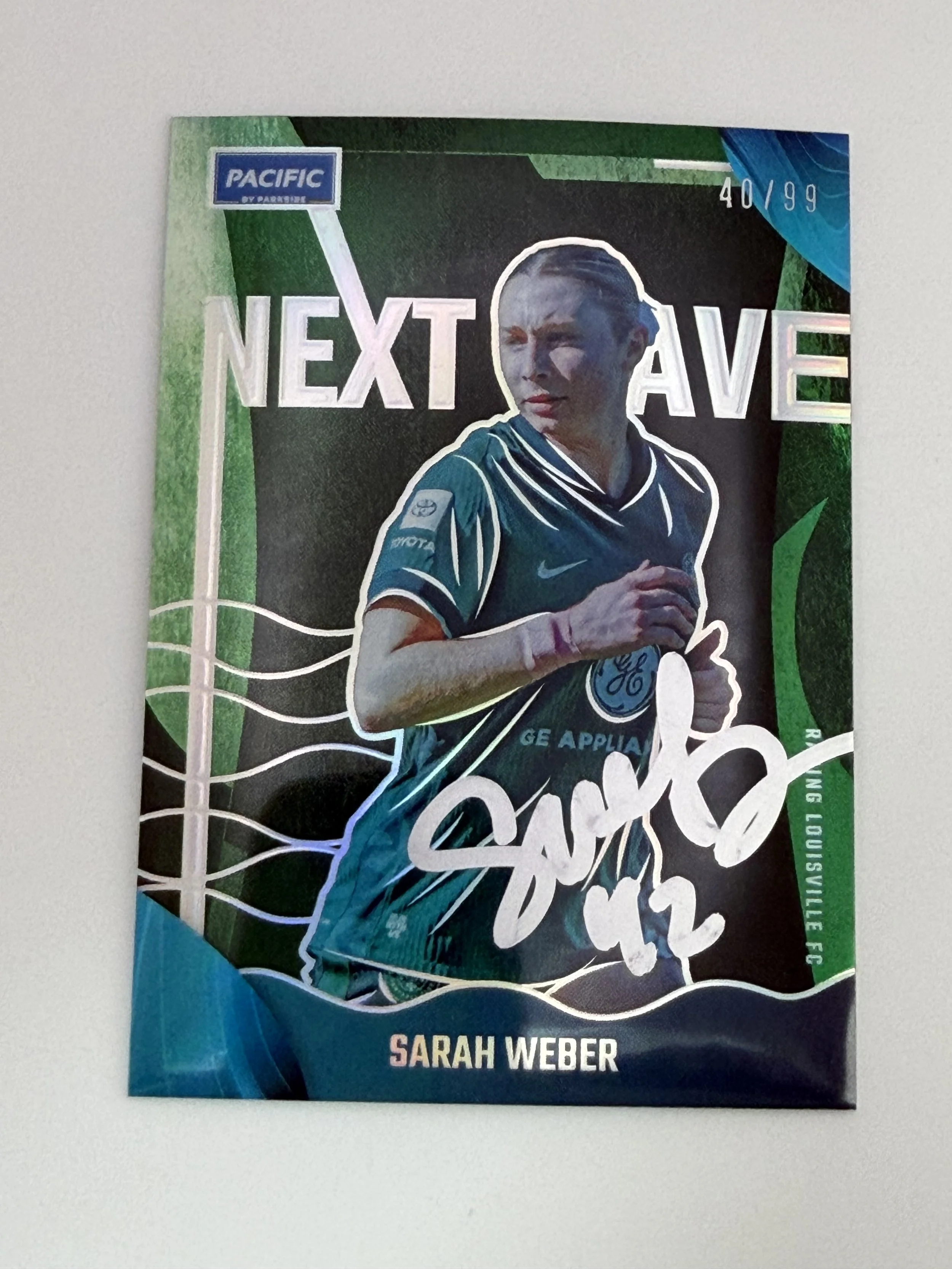 Signed 2025 Parkside Pacific Sarah Weber Next Wave /99 #24