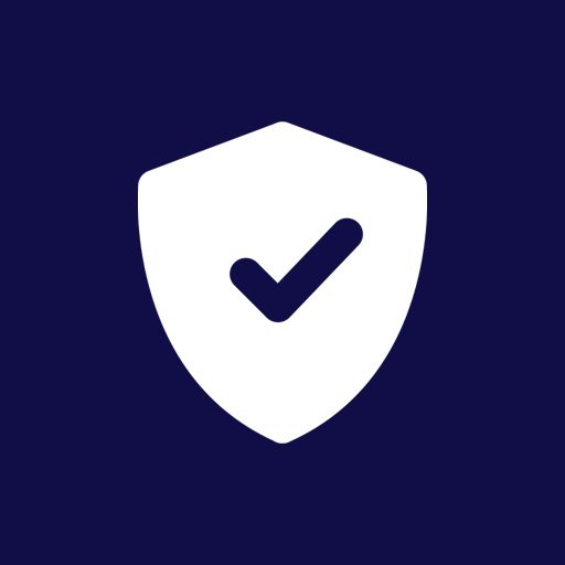 Icon of a shield with a checkmark, representing security or protection.