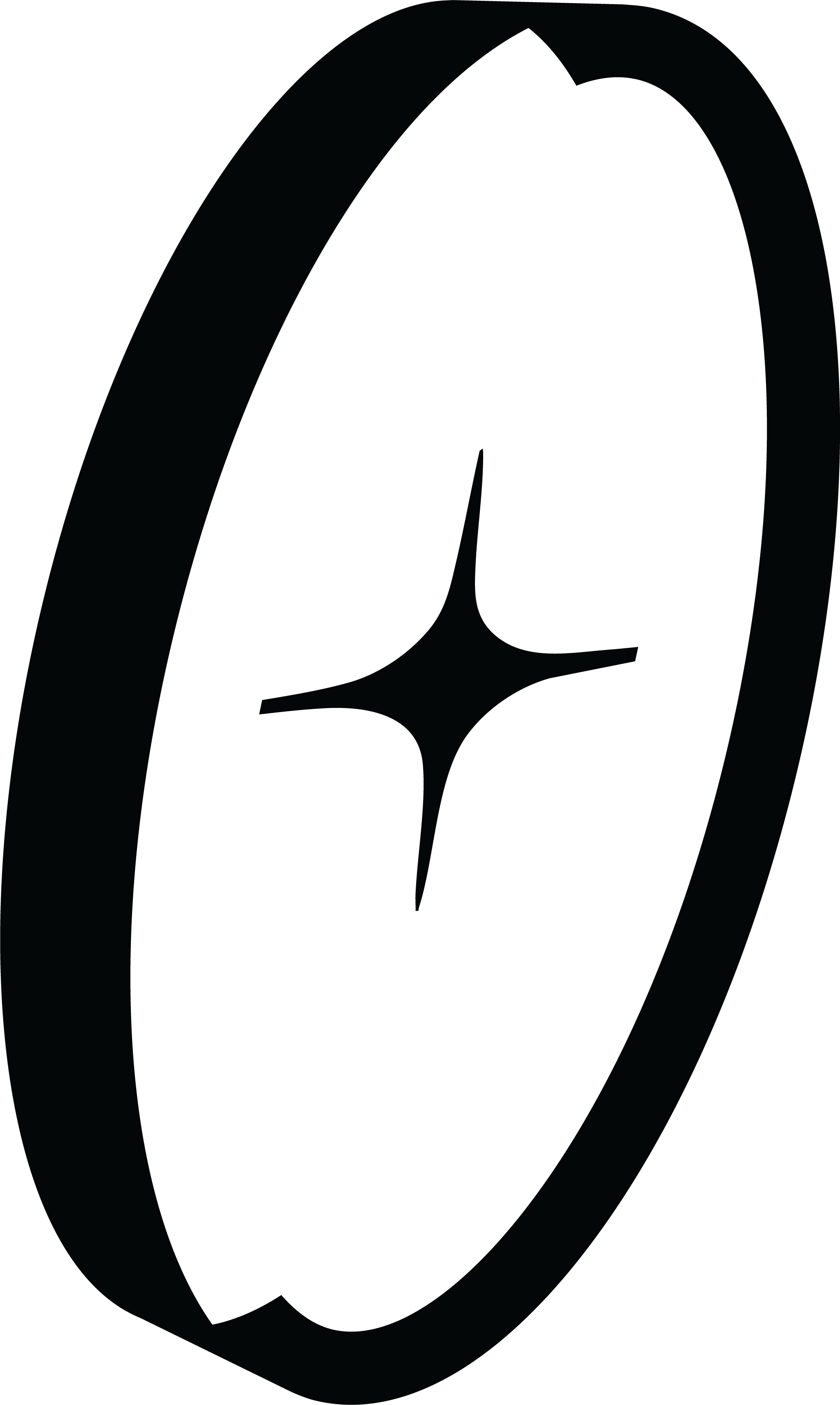 Black and white line drawing of a paperclip.