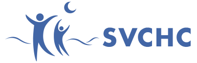 SVCHC logo featuring stylized figures of people and a crescent moon.