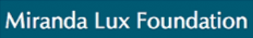 Miranda Lux Foundation logo with white text on a blue background