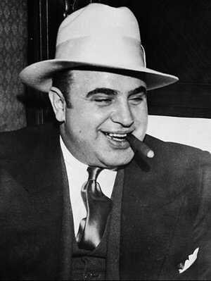 Image of gangster Al Capone in Rob Smith's article about Henderson Ky. Little Chicago era.