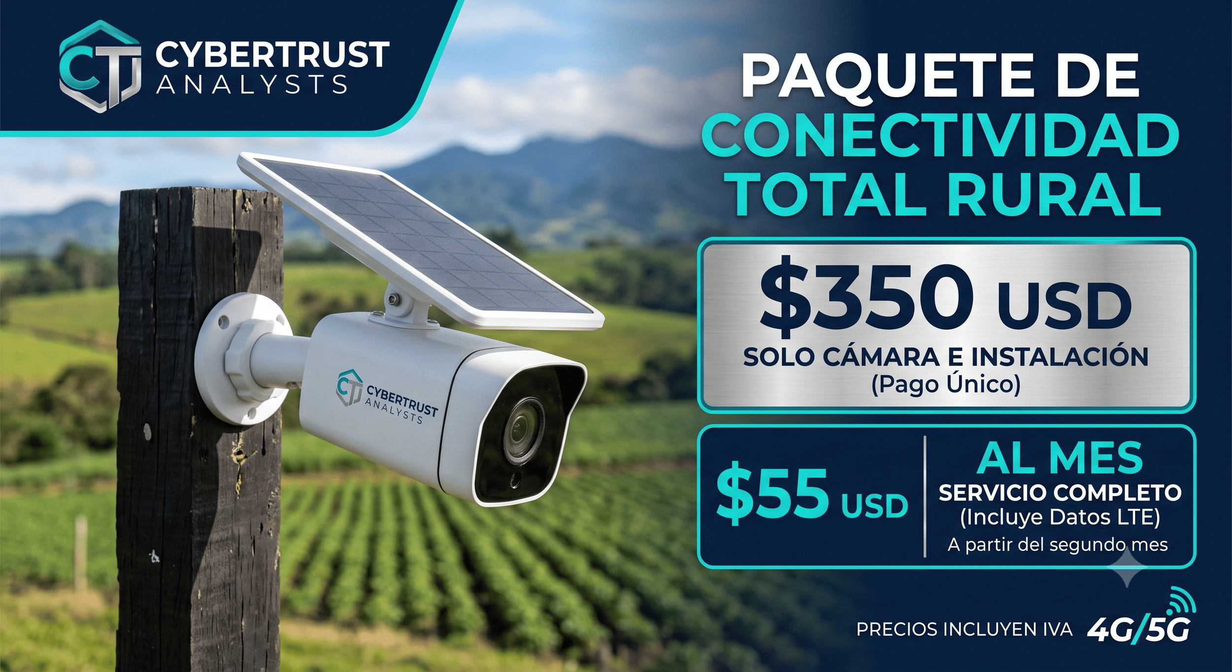 Planes Todo Incluido: Monitoreo Rural Celular