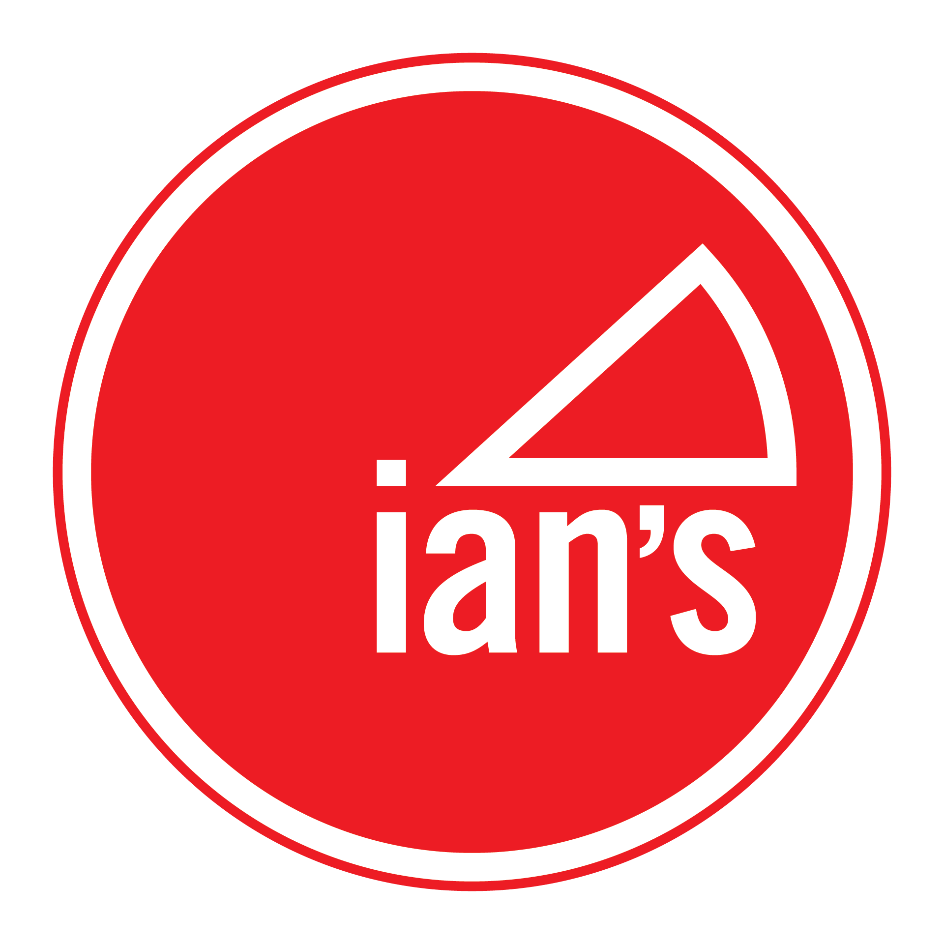 Close-up of a red and white circular road sign with the words 'Stop, think' written in white.