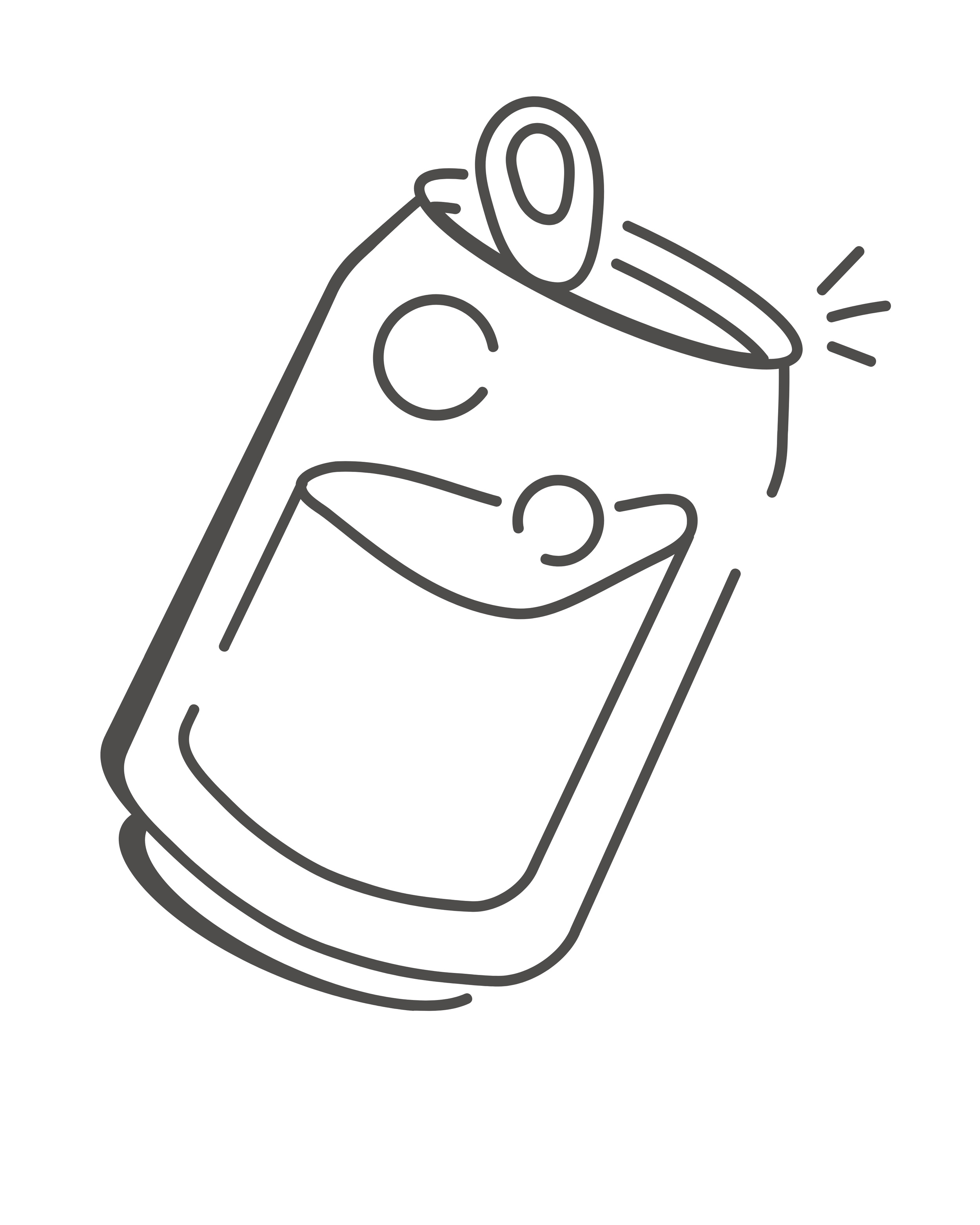 Line drawing of a hand holding a smartphone displaying a map with a location pin and the numbers 23.