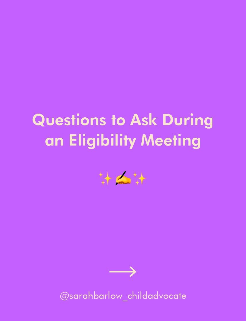 An eligibility meeting is one of the most important steps in the special education process. It&rsquo;s where the team reviews evaluation results and determines whether your child qualifies for special education services. 
You are an equal member of t