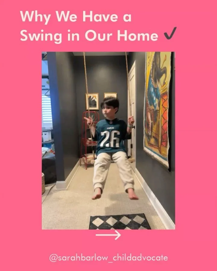 A swing in the hallway...another thing I never thought I&rsquo;d have in my home.

One of the biggest lessons I&rsquo;ve learned is that behavior is communication. Sometimes what looks like &ldquo;too much energy&rdquo; is actually a child seeking th