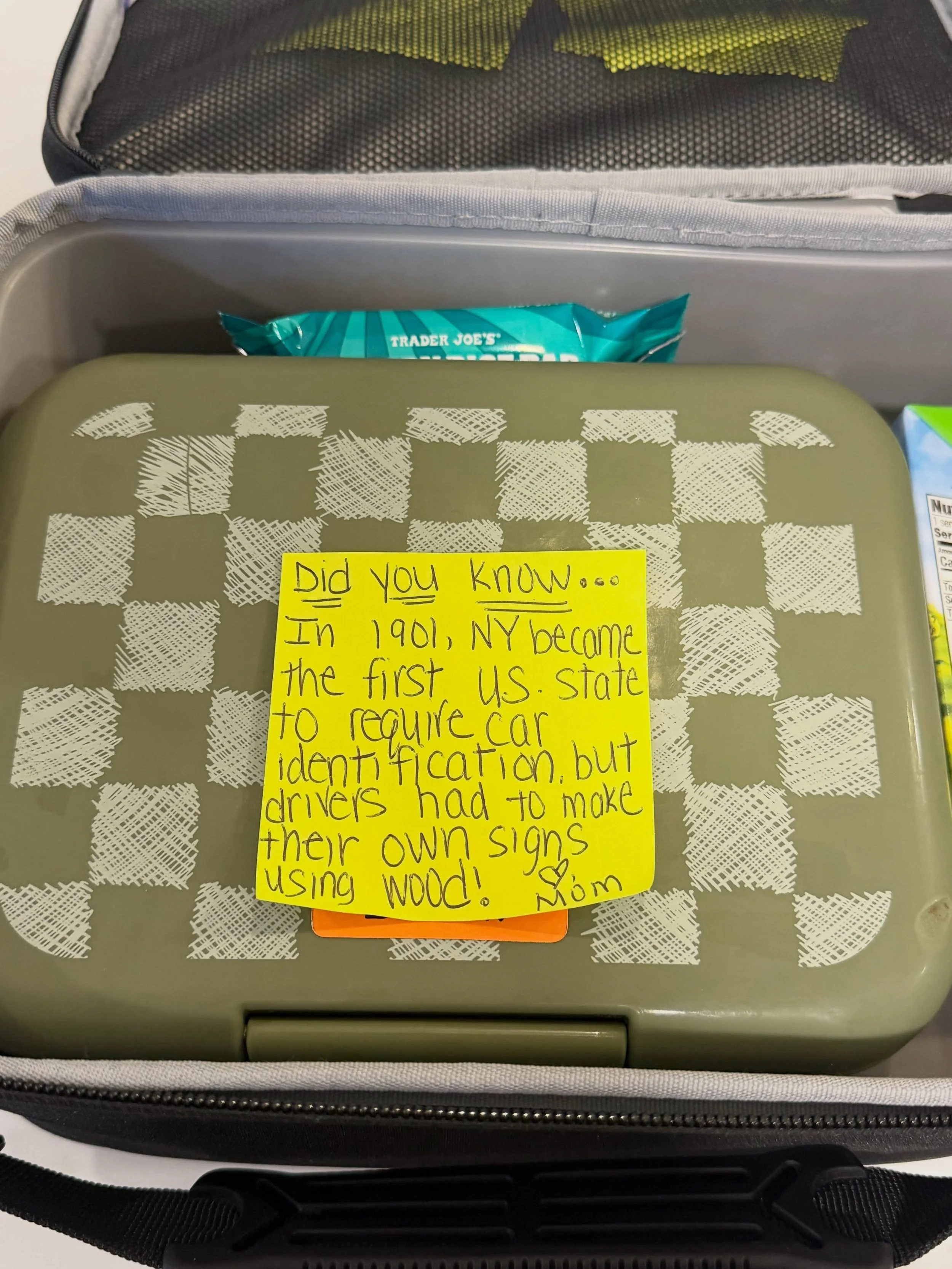 Liam loves a good fun fact. He wants to know about everything. Last year I started leaving &ldquo;did you know&rdquo; notes in his lunch for him to share with his friends. This year we are starting the school year off with a fact about license plates