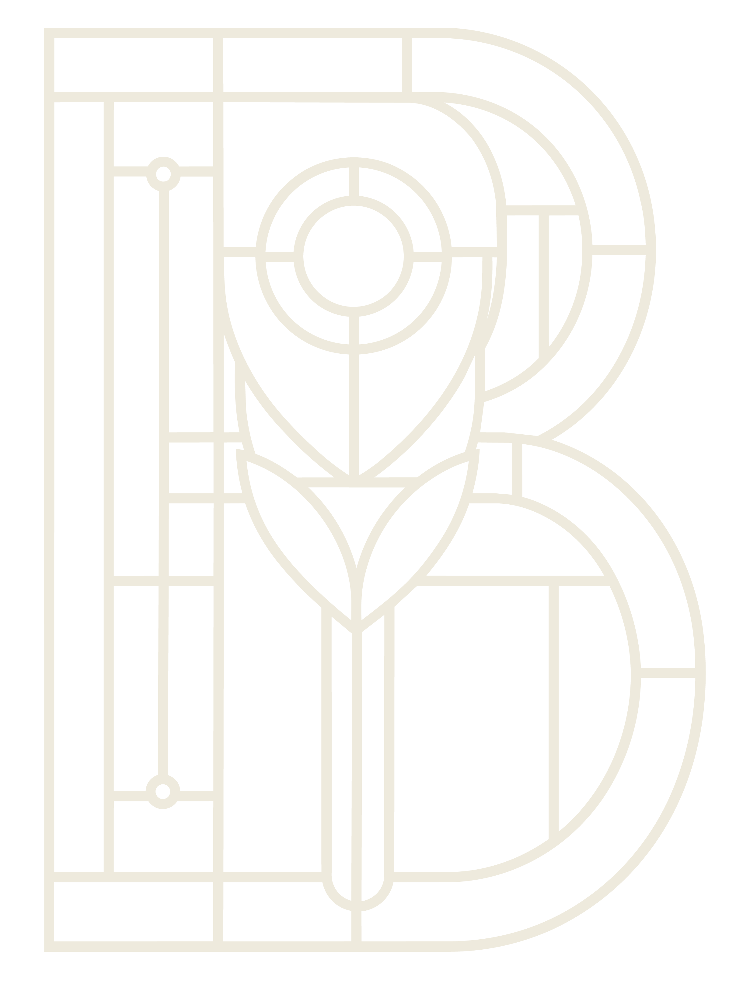 The Bradshaw cream colored B logo graphic.