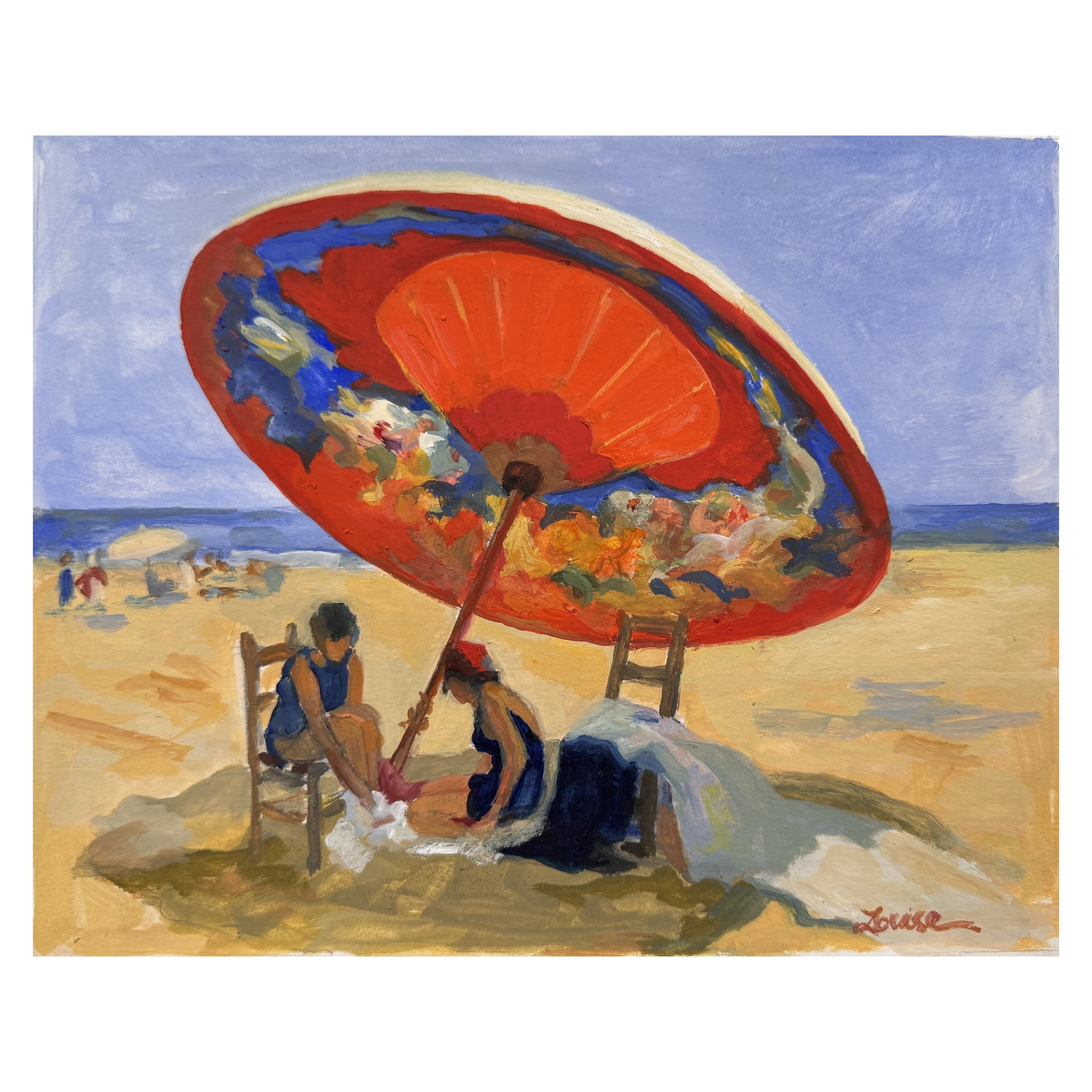 Under the Umbrella (After Louis Masriera)