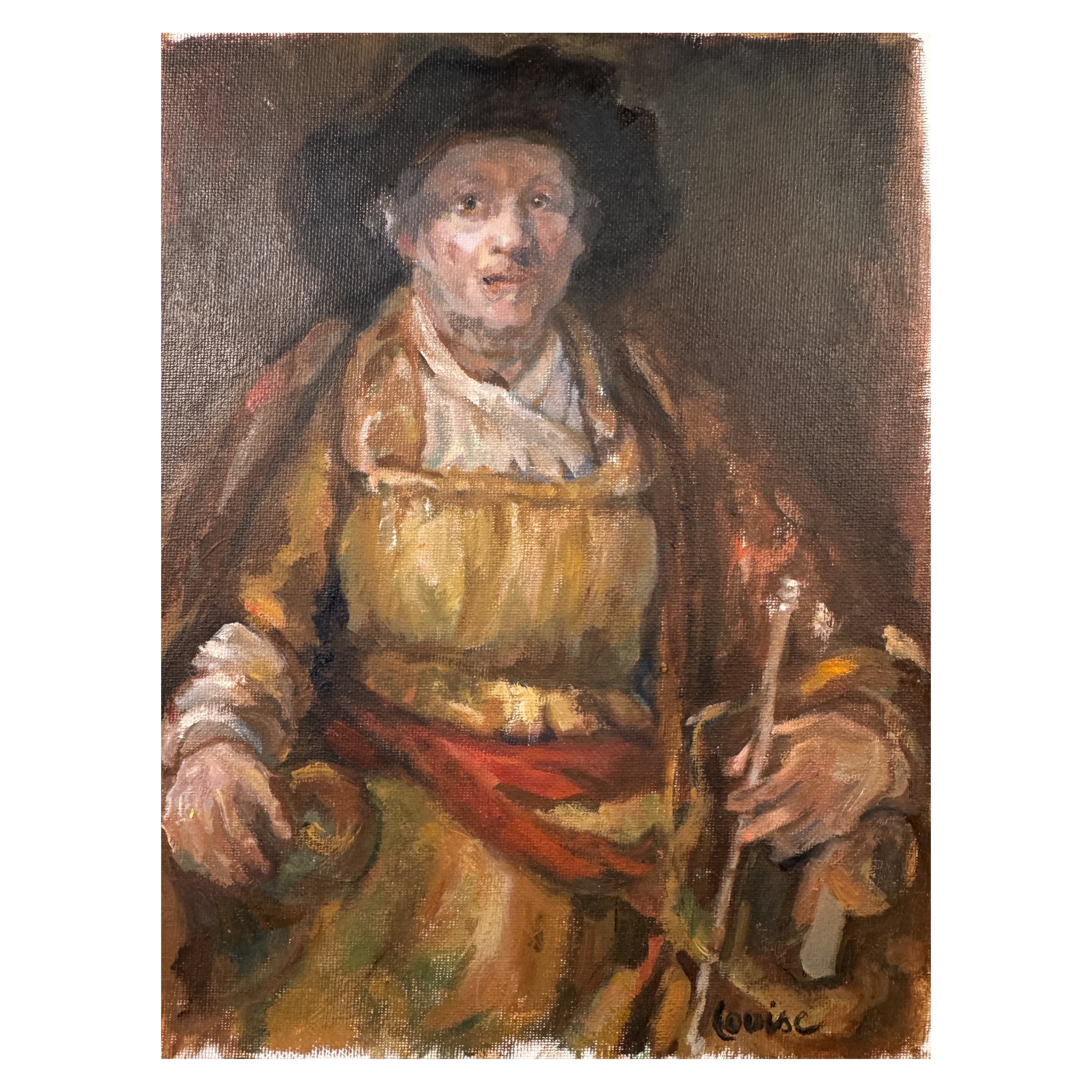 Self-Portrait (After Rembrandt)