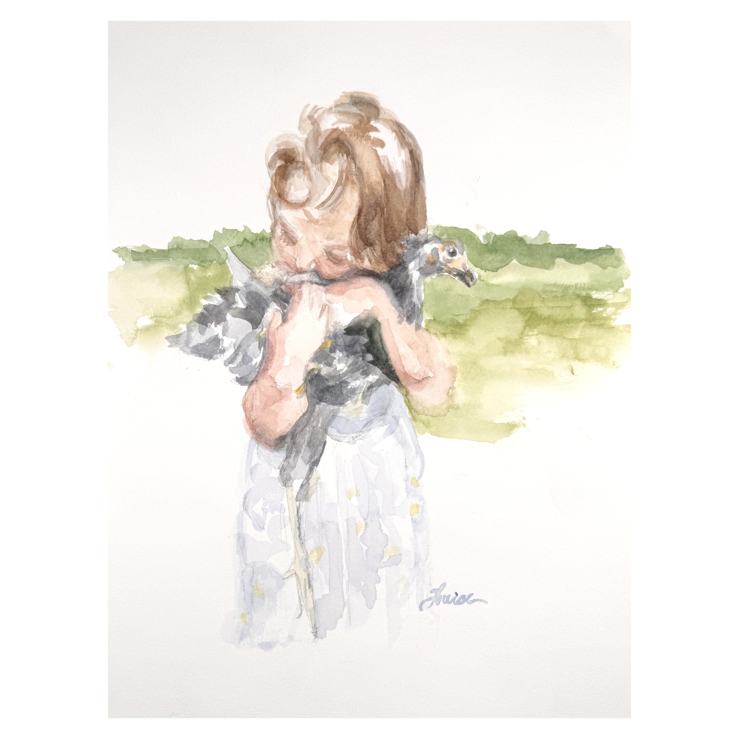 Girl with Chicken