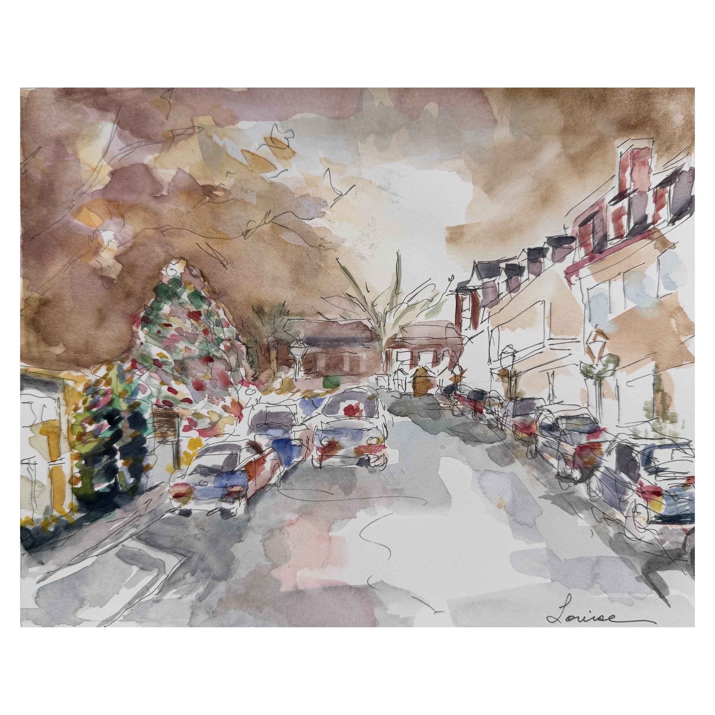 Palmer Square at Christmastime, Princeton