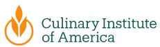 Culinary Institute of America logo with a flame icon and green text
