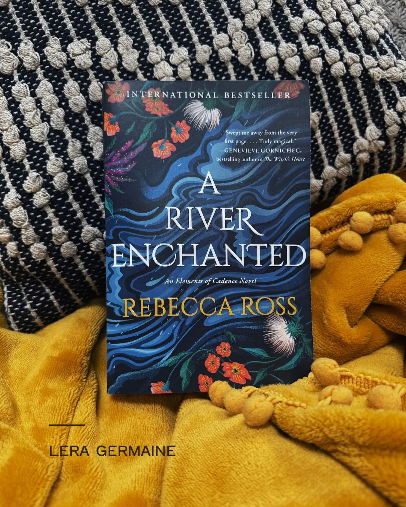 currently reading A River Enchanted by Rebecca Ross &mdash; apparently not something I can do in public.

&ldquo;The world spun for a moment &mdash; melting stars and a vermilion sunrise and the flap of a bird&rsquo;s wings.&rdquo;

chapter 9. Maisie