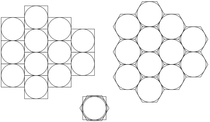 Hexagons for ergonomics