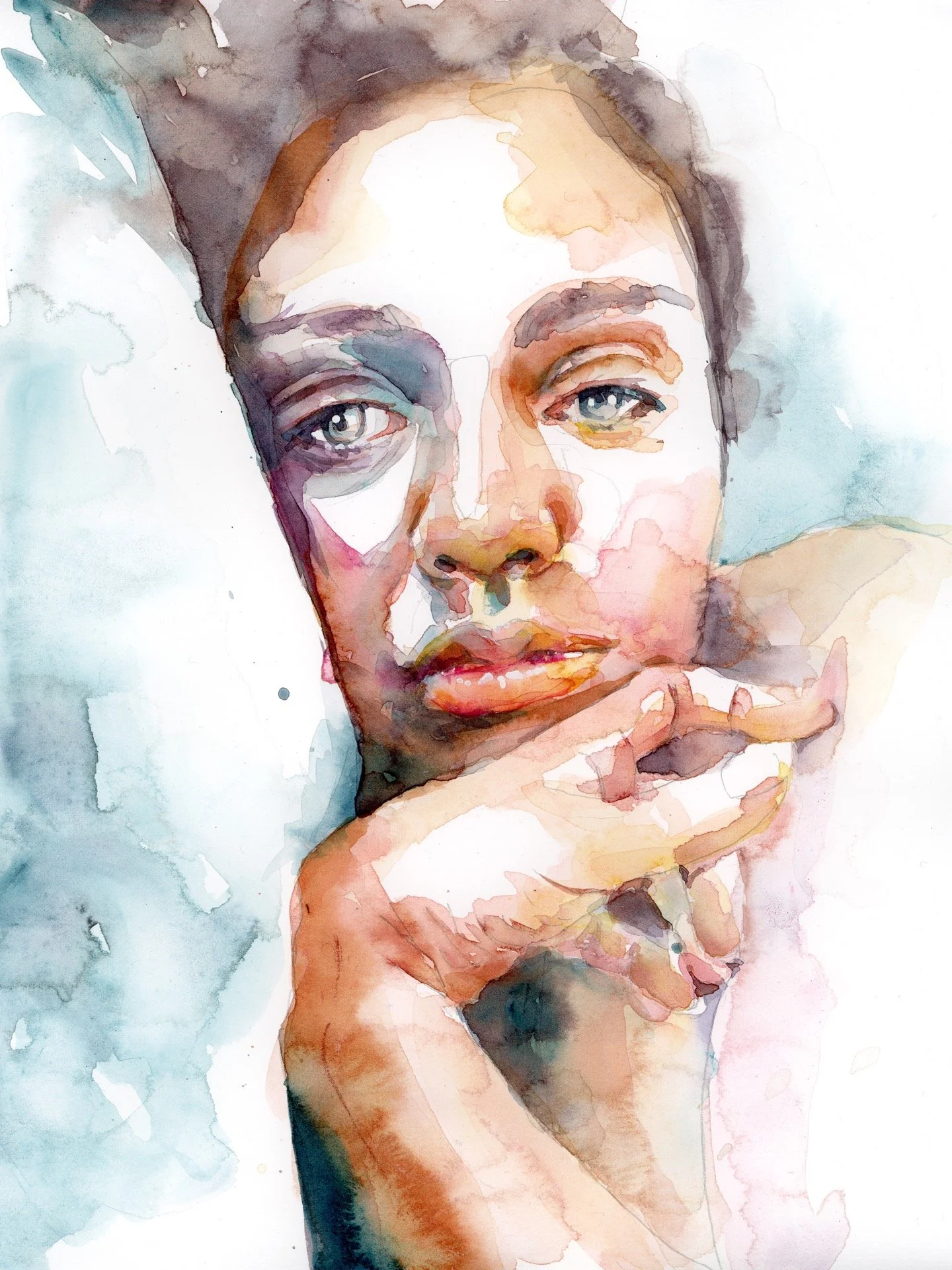   Lina Waking  , 9x12, 2023  Available 