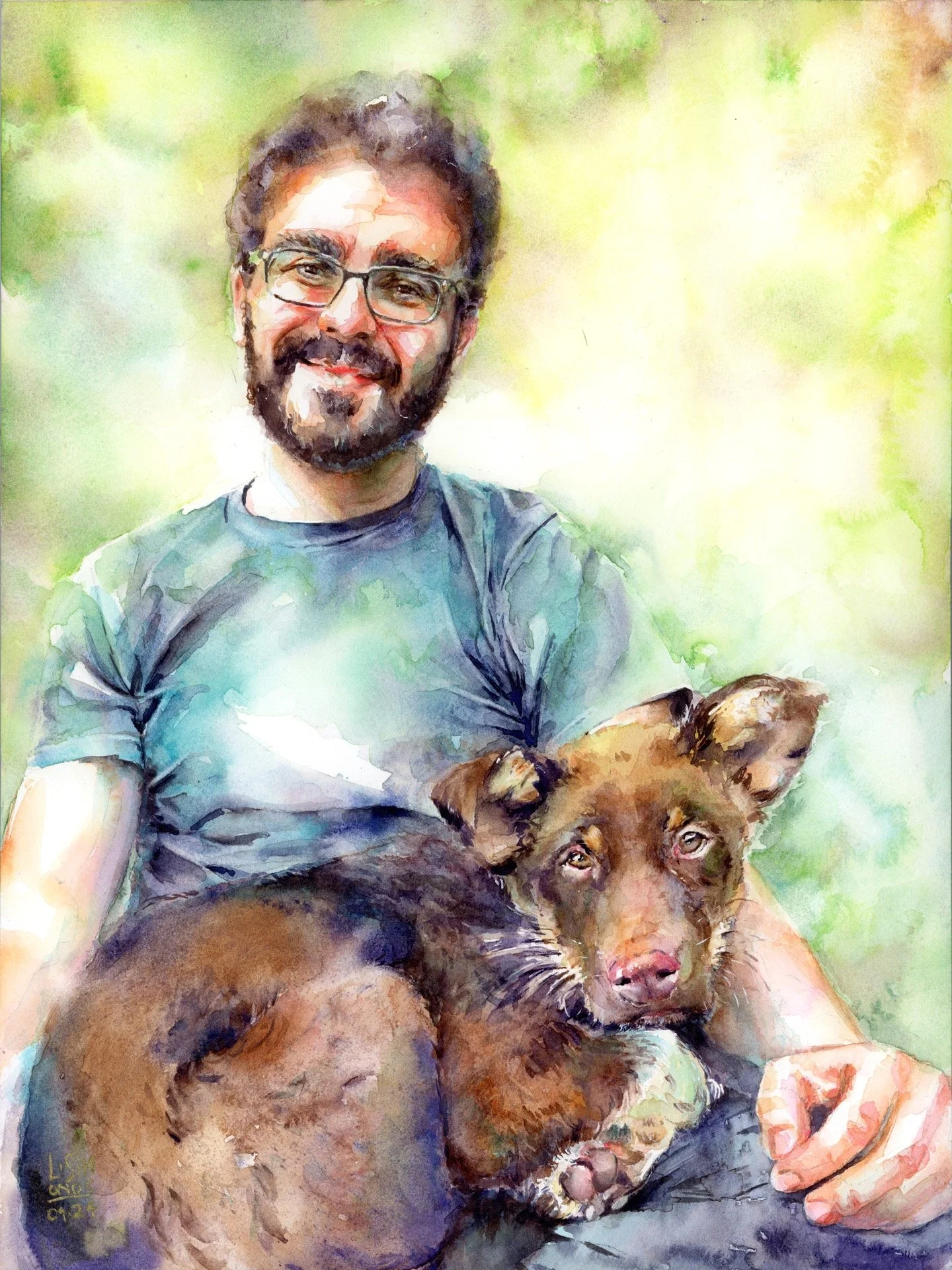   Mike & Barney  , 11x14, 2024