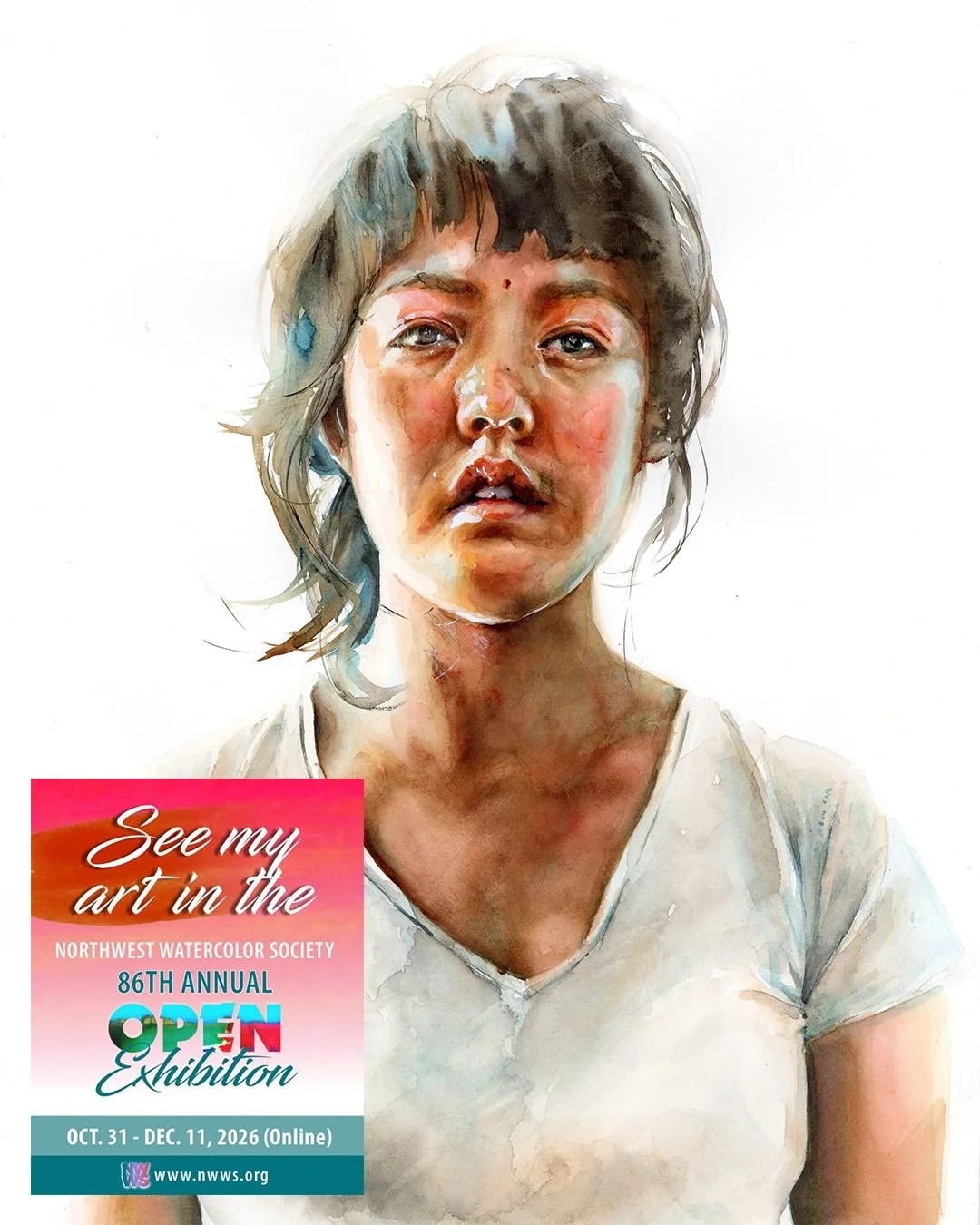 Stoked to share that my painting, &lsquo;Perplexed but not Despairing&rdquo; has been accepted into the Northwest Watercolor Society&rsquo;s 2026 Annual International Open Exhibition! Juror (and hero) DongFeng Li selected my artwork to be one of 75 p