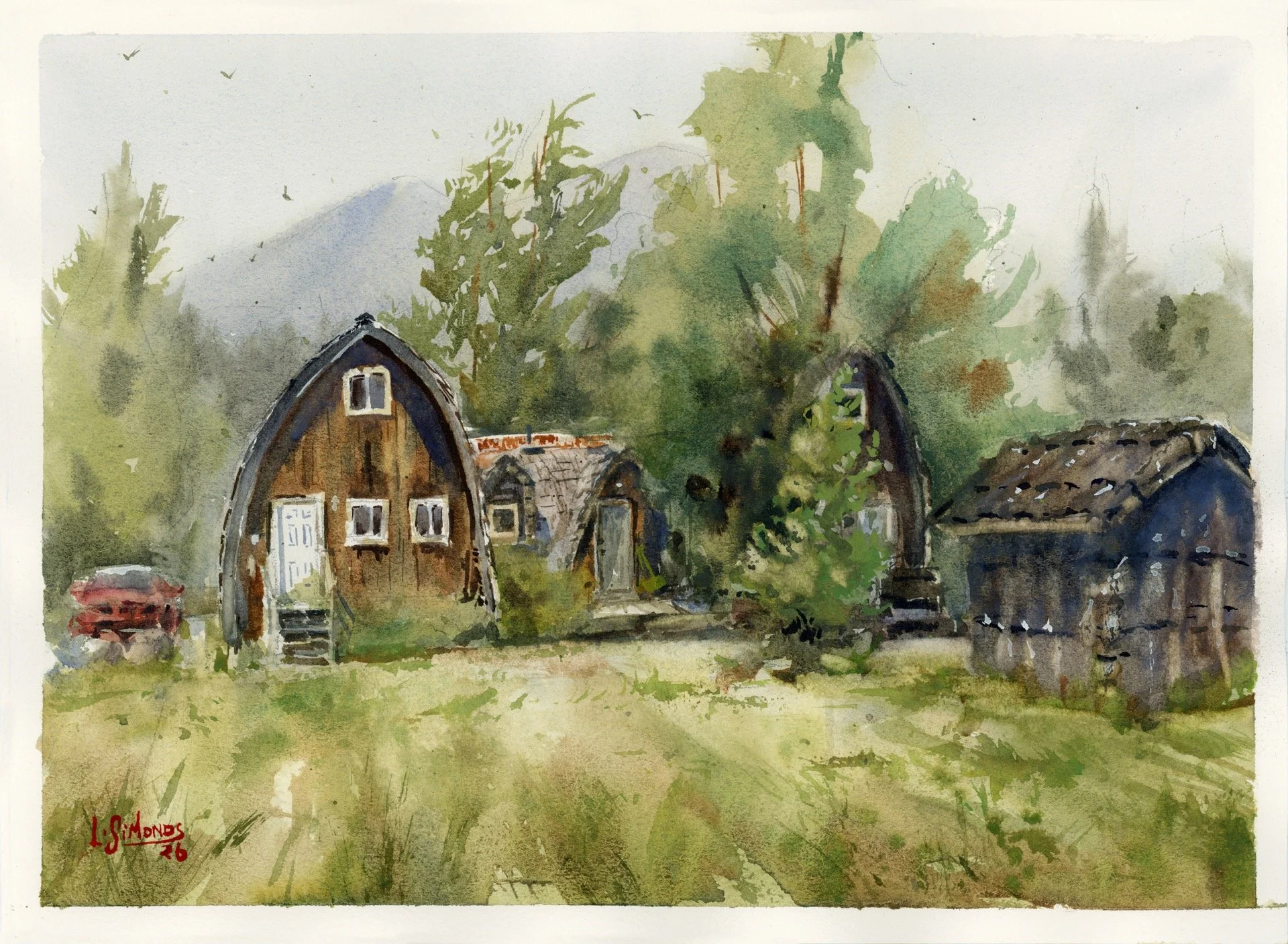   Conjoined on Sixth II; Plein Air  , 15x11, 2026  Available  