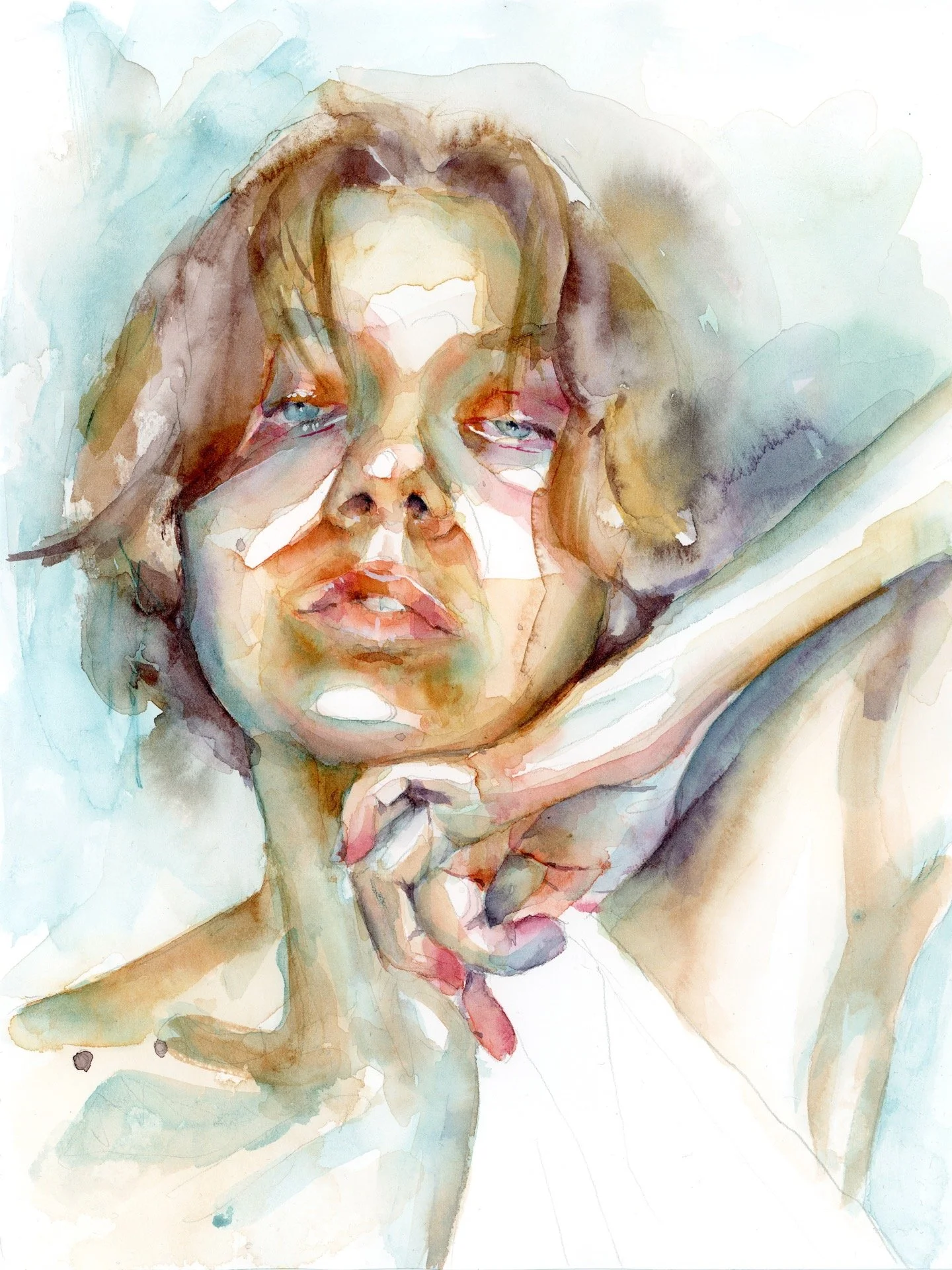   Anna in Denial  , 9x12, 2023  Available 