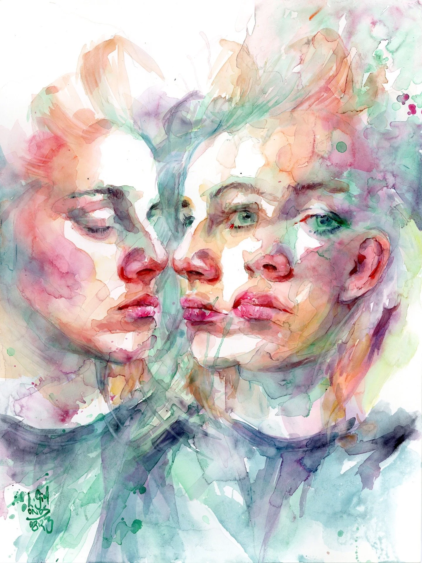 All the Sides of me that Hurt (12x16)
