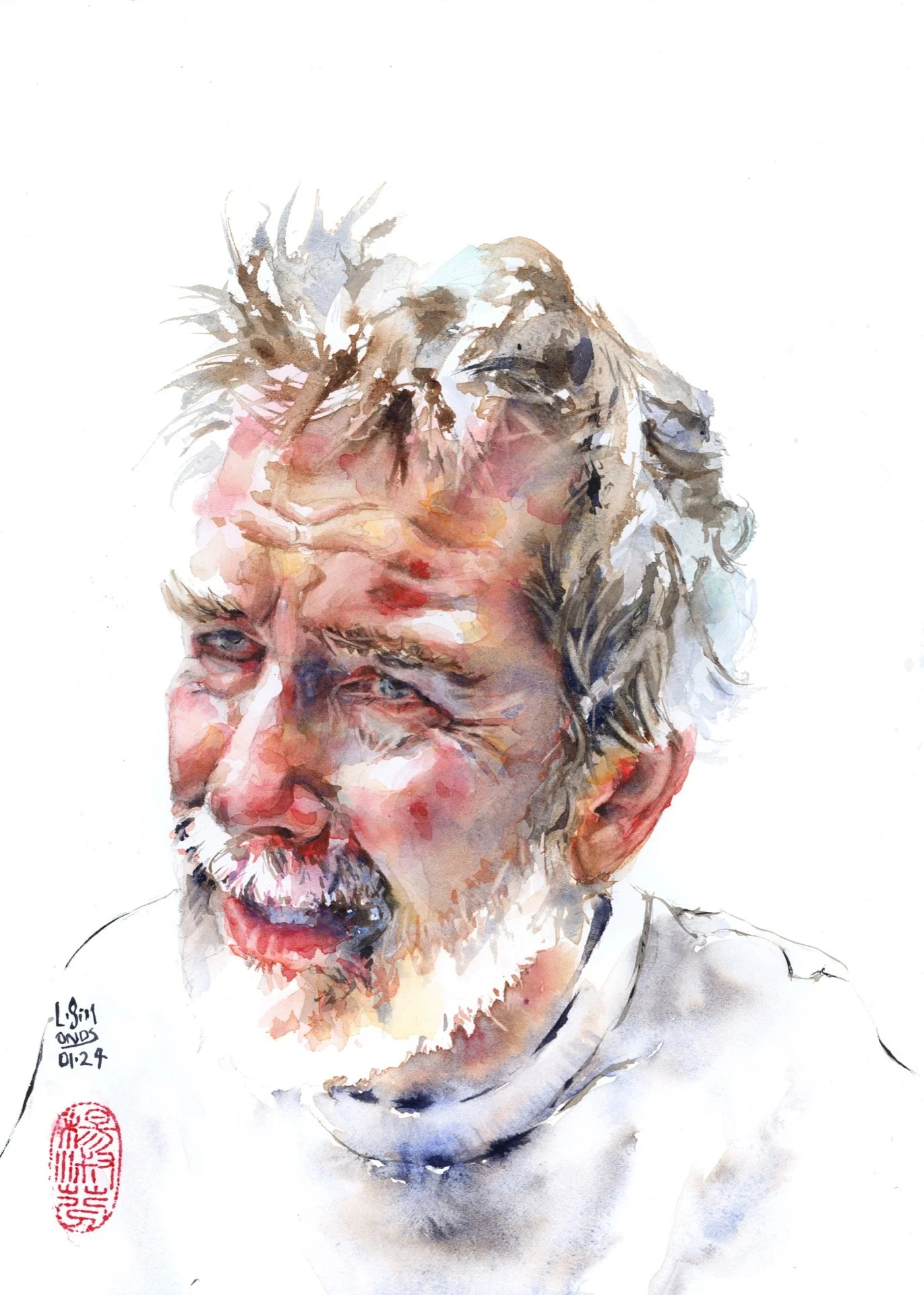   The Trial  , 10x14, 2024  Through Gallery 