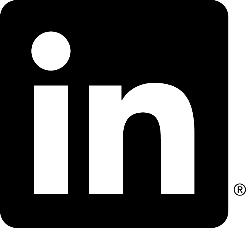 LinkedIn logo black