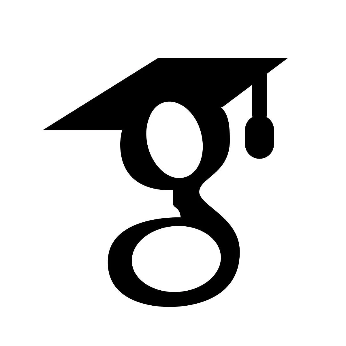 Google Scholar logo Black