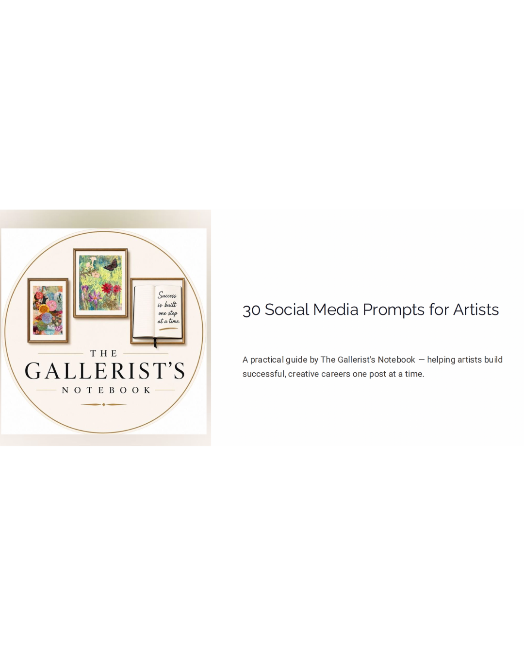 30 Social Media Prompts for Artists