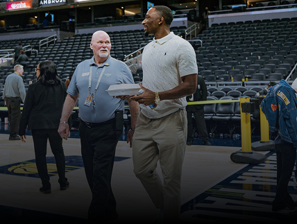 NBA courtside security basketball game