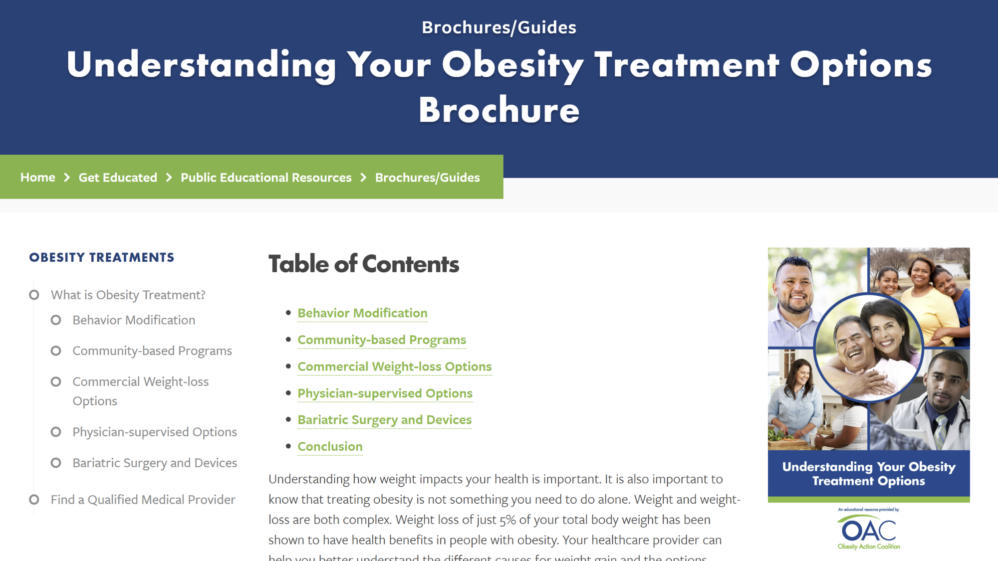 Guide: Understanding Your Obesity Treatment Options