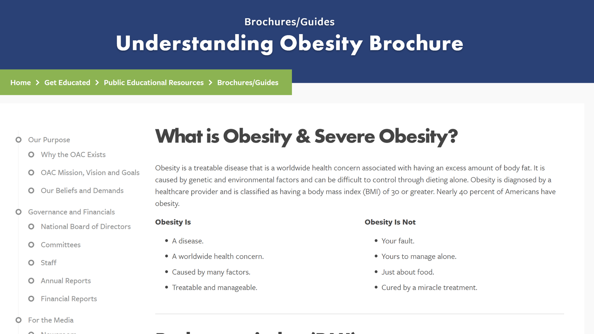 Guide: Understanding Obesity and Severe Obesity