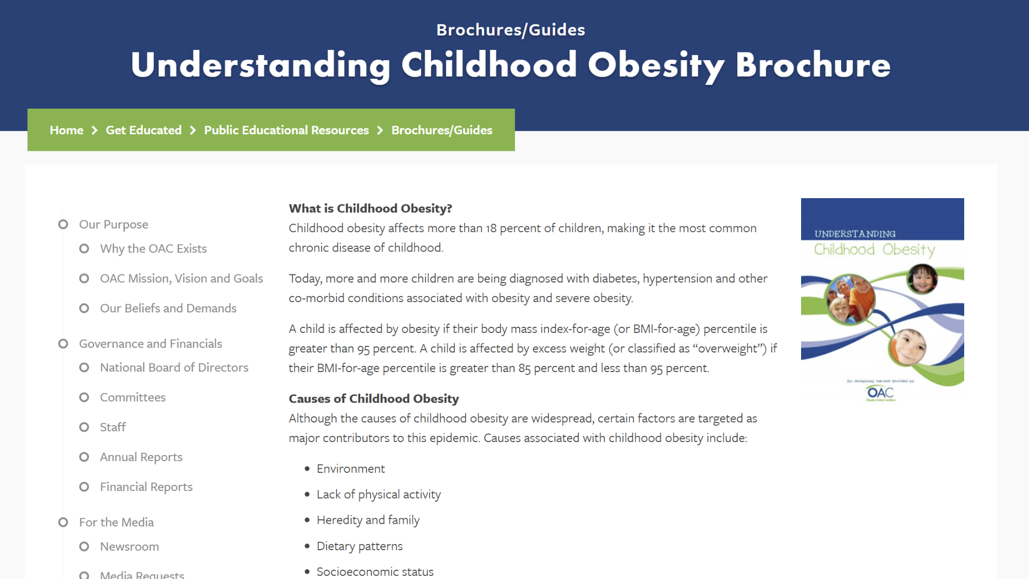 Guide: Understanding Childhood Obesity