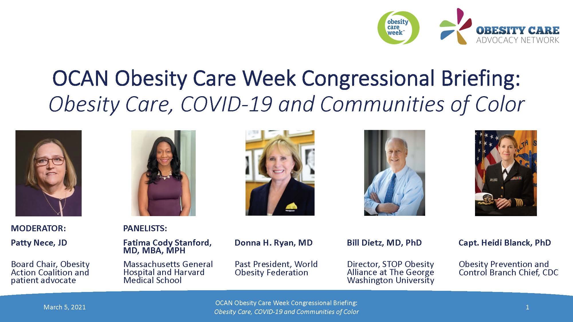 Briefing: "Obesity Care, COVID-19 and Communities of Color"