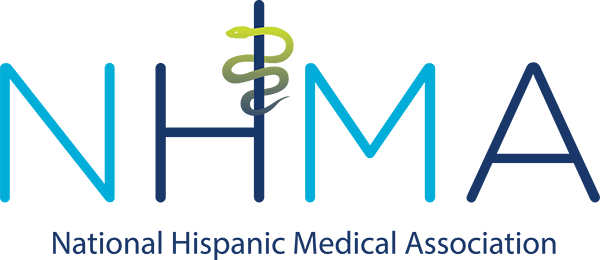  Logo of the National Hispanic Medical Association featuring a stylized representation of a medical symbol and vibrant colors.