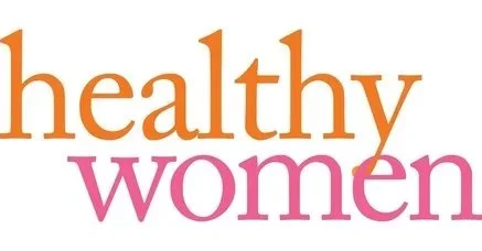 Logo featuring a stylized silhouette of a healthy woman, symbolizing wellness and vitality.
