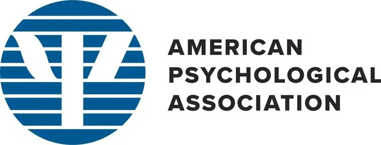 Logo of the American Psychological Association featuring a stylized "A" and "P" in blue and white colors.
