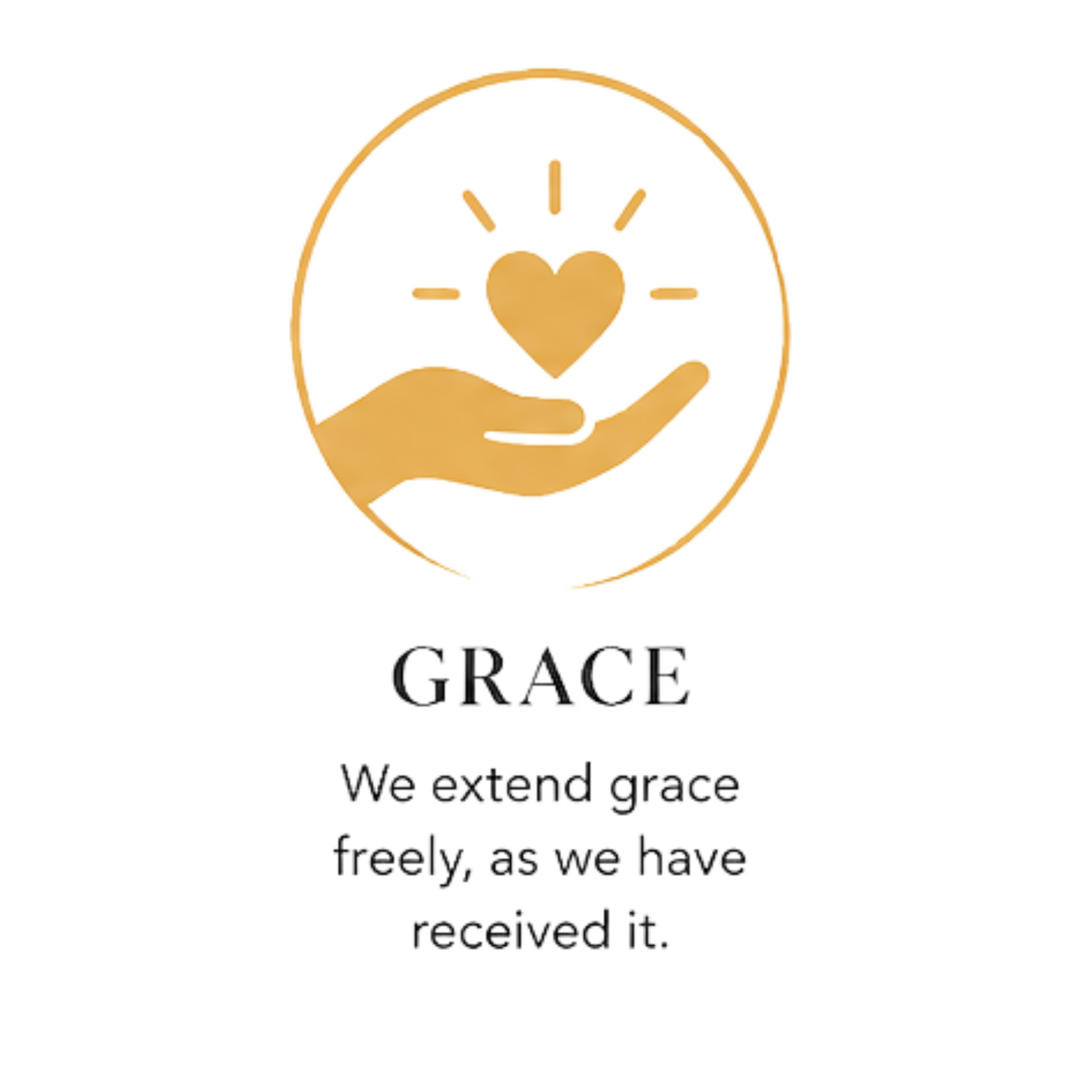 We extend grace freely, as we have received it.