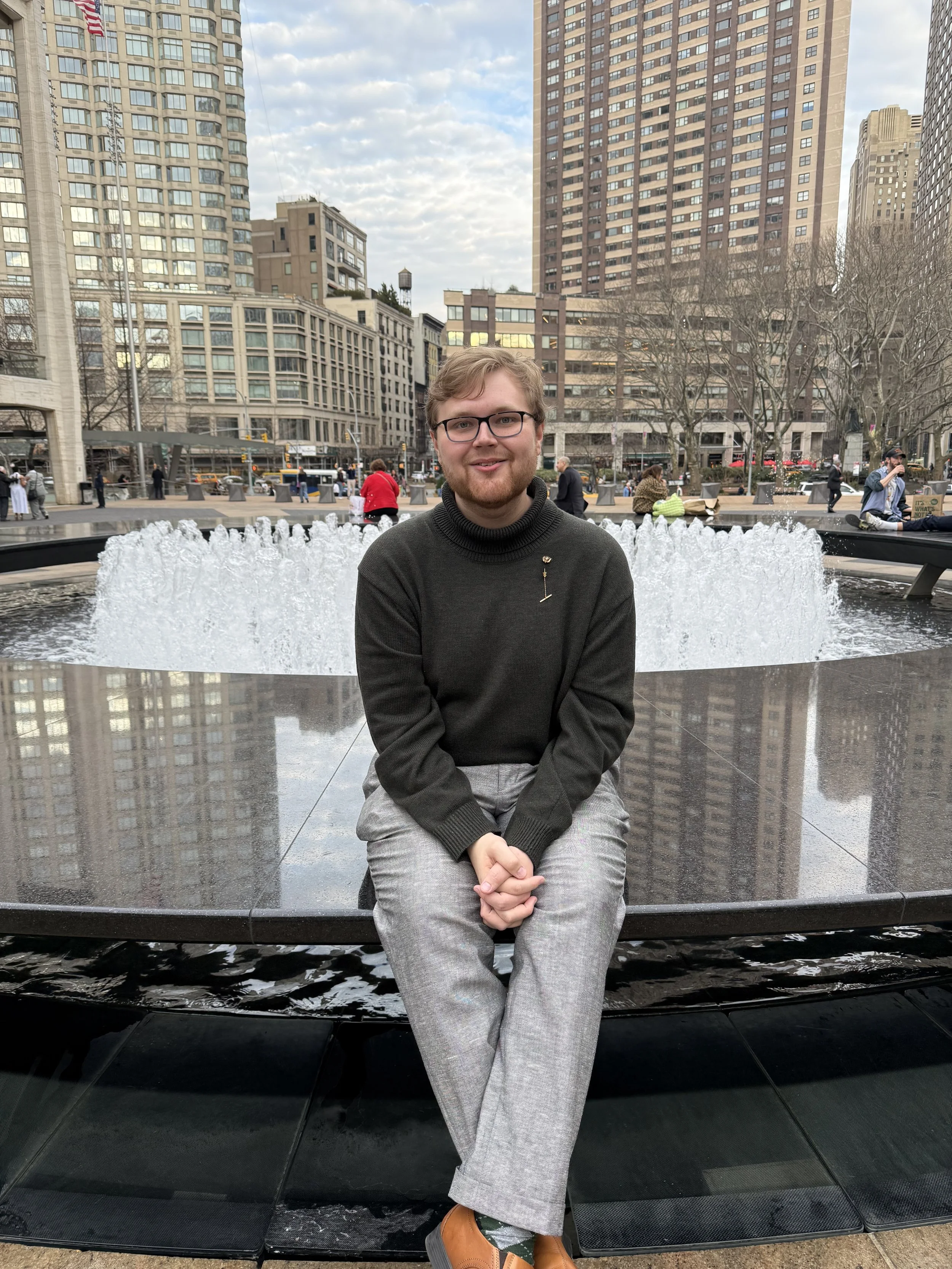 a moment outside the Met before a performance of Madame Butterfly