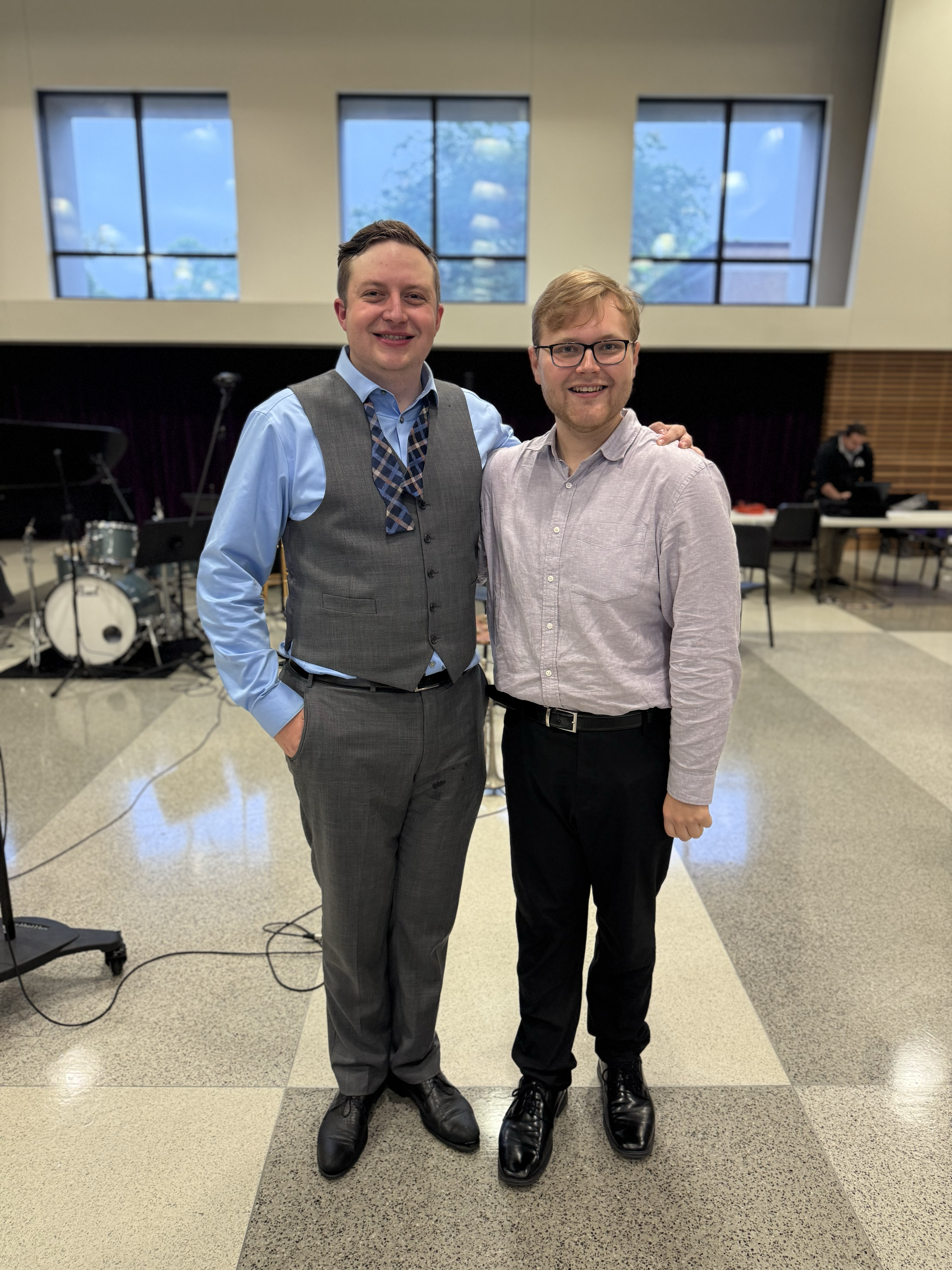 with Mark Sayler after the premiere of "Autumn Frost"
