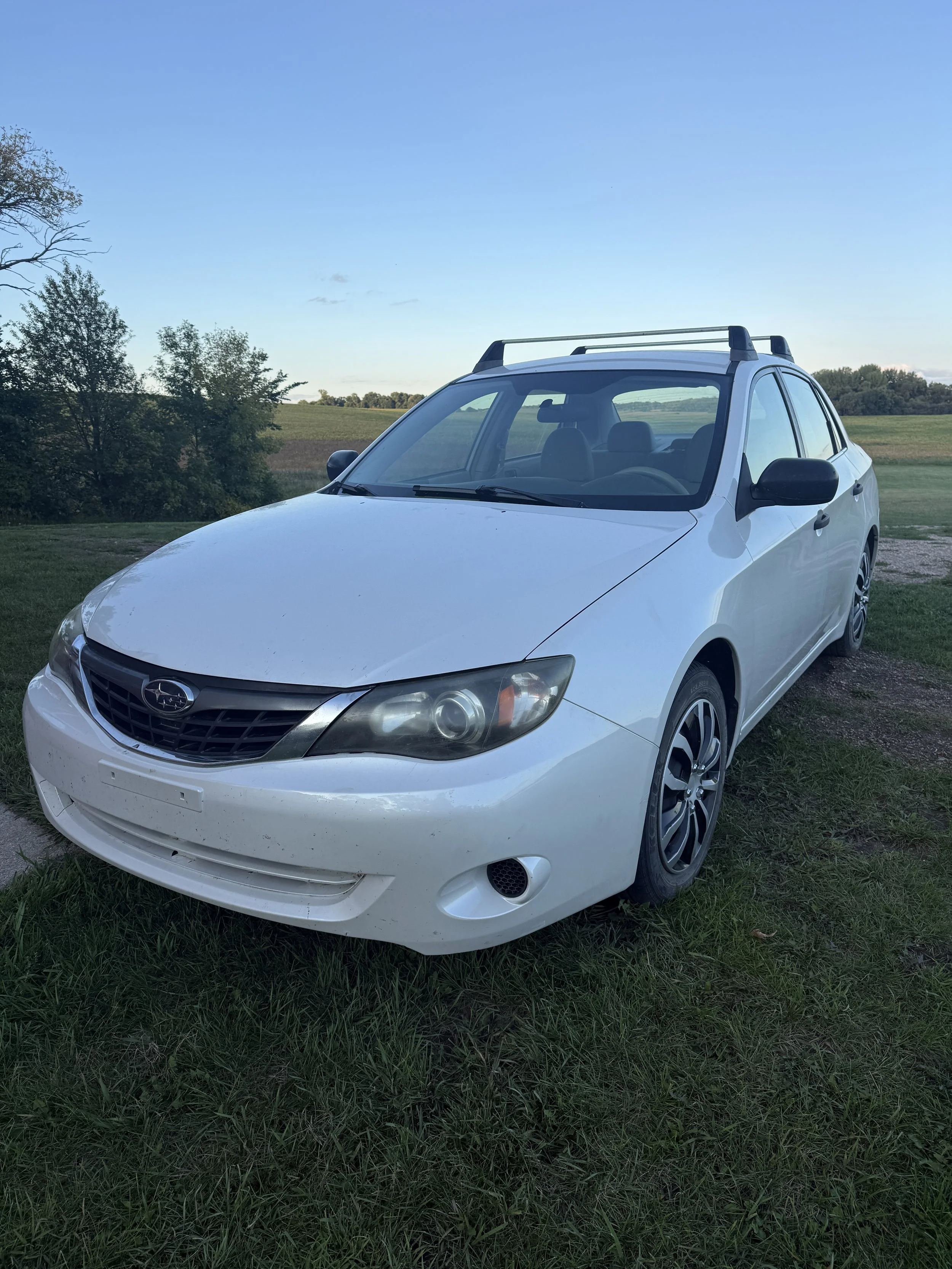 The same 2008 Subaru, fully repaired by Auto Connection — back to pre-collision condition and ready for the road.