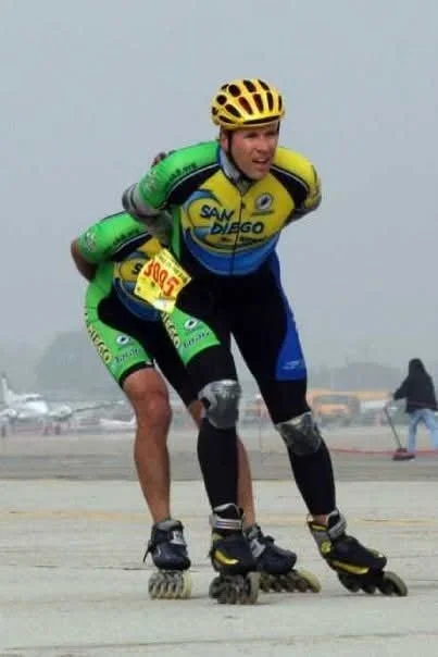 Barclay R. Brown rollerblading