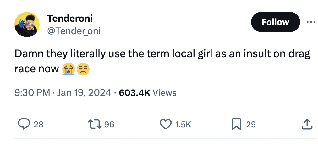 Shop local, drag local