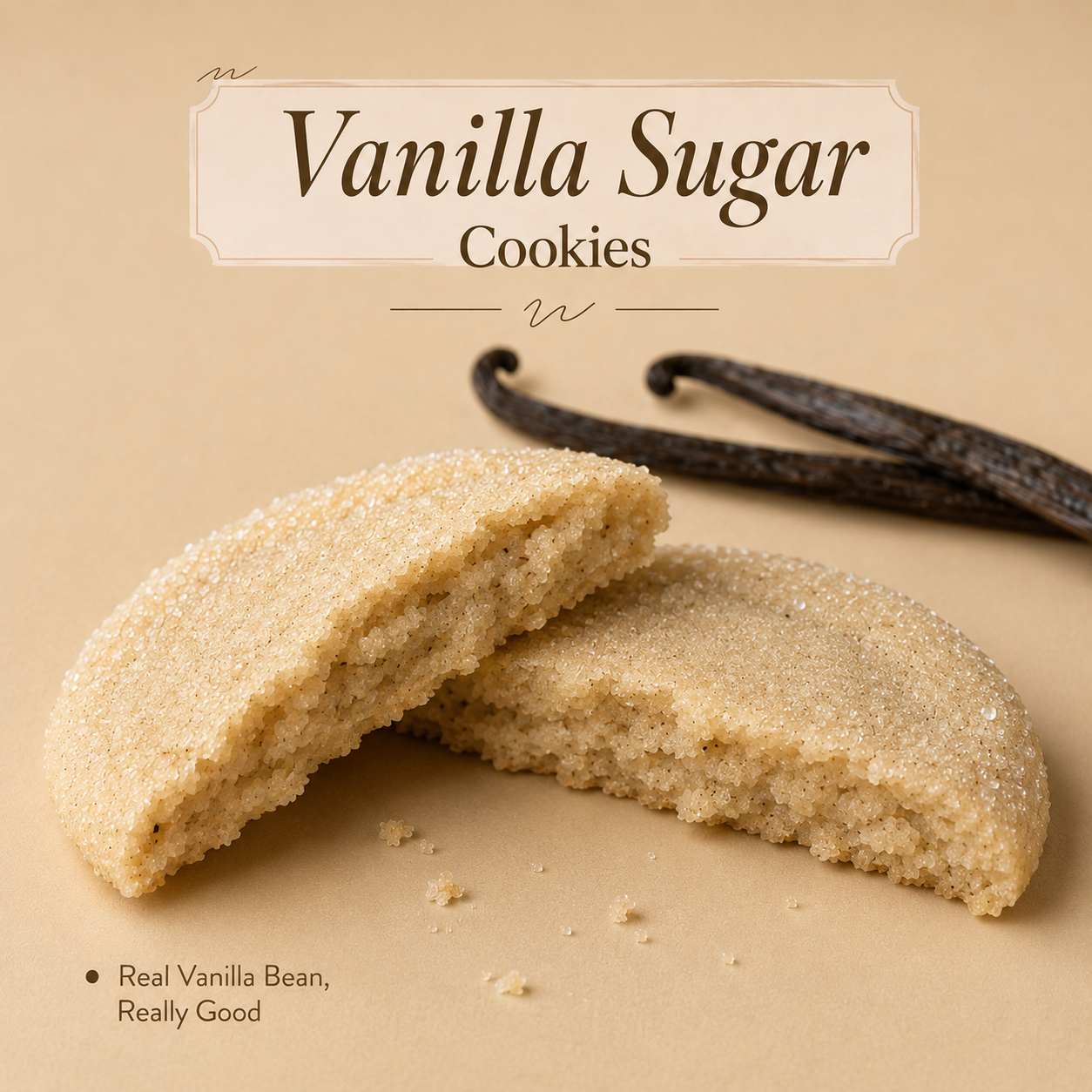 Vanilla Bean Sugar Cookies