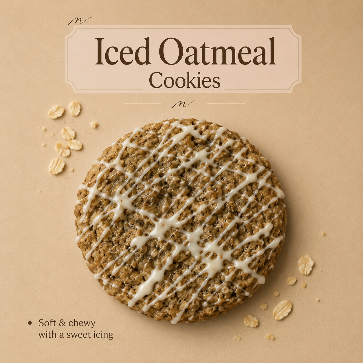 Iced Oatmeal Cookies