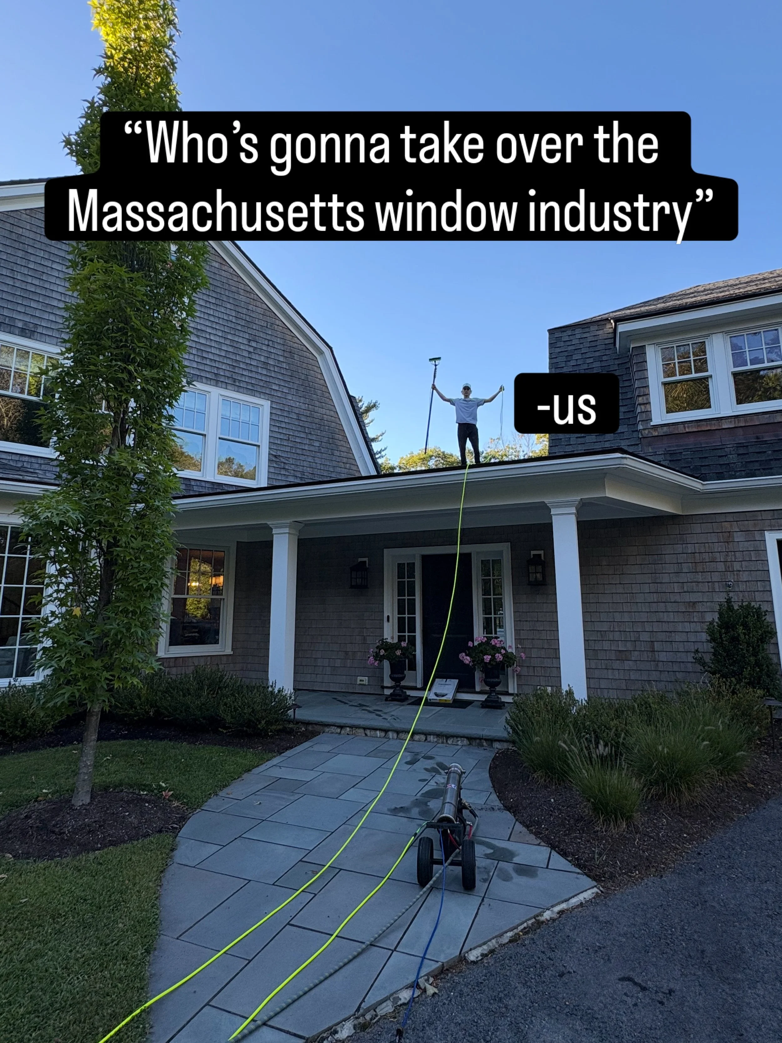Two brothers and a lot of dedication. #windowcleaning #industry #massachusetts #homeservice #homeservicebusiness