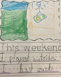 Composing Through Illustrations When Writing