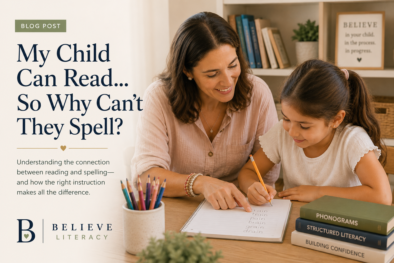 My Child Can Read… So Why Can’t They Spell?